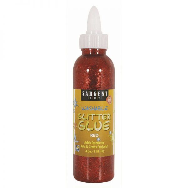 SARGENT ART INC. 4OZ GLITTER GLUE - RED SAR221820