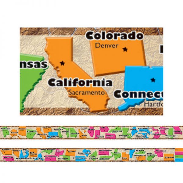 EDUPRESS 50 STATES SPOTLIGHT BORDER EP-3329