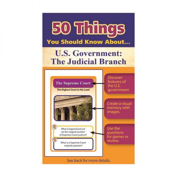 LORENZ CORPORATION / MILLIKEN 50 THINGS YOU SHOULD KNOW ABOUT US GOVERNMENT THE JUDICIAL BRANCH LEP901132LE