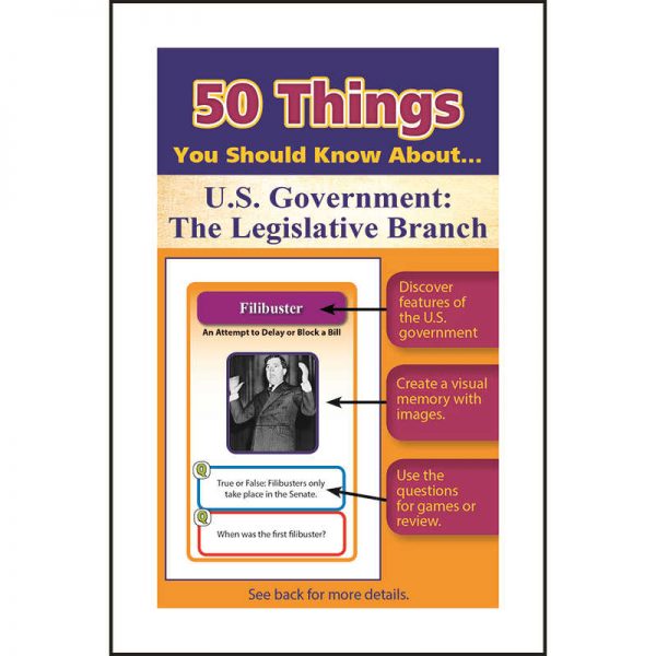 LORENZ CORPORATION / MILLIKEN 50 THINGS YOU SHOULD KNOW ABOUT US GOVERNMENT THE LEGISLATIVE BRANCH LEP901131LE