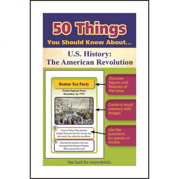 LORENZ CORPORATION / MILLIKEN 50 THINGS YOU SHOULD KNOW ABOUT US HISTORY THE AMERICAN REVOLUTION LEP901122LE