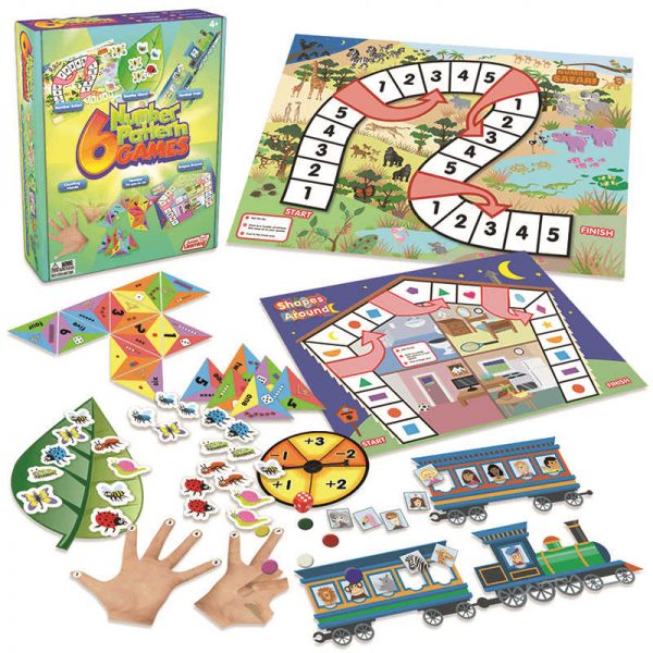 JUNIOR LEARNING 6 NUMBER PATTERN GAMES JRL402