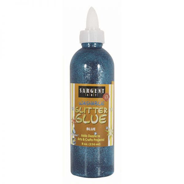 SARGENT ART INC. 8OZ GLITTER GLUE - BLUE SAR221950