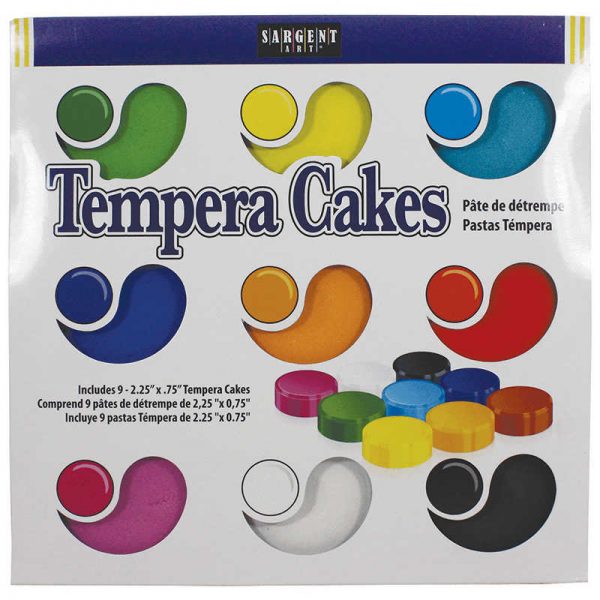 SARGENT ART INC. 9CT ASST SARGENT ART TEMPERA CAKES SAR221309