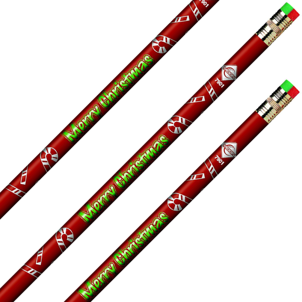 J.R. MOON PENCIL CO. Merry Christmas from your Teacher 12/Pk JRM7901B