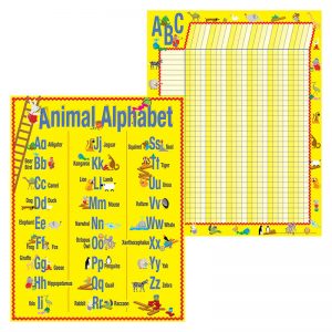 BARKER CREEK ABC ANIMALS CHART SET BCPLL524 - TeachersParadise