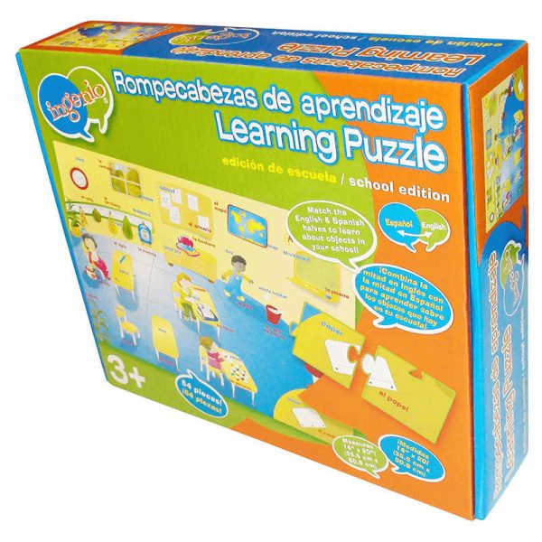 SMART PLAY LLC ABOUT SCHOOL BILINGUAL LEARNING PUZZLE SMP34111