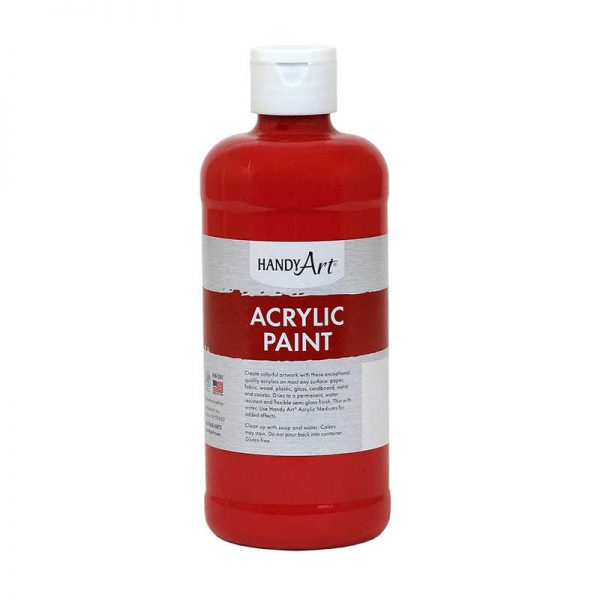 ROCK PAINT / HANDY ART ACRYLIC PAINT 16 OZ VERMILION RPC101035