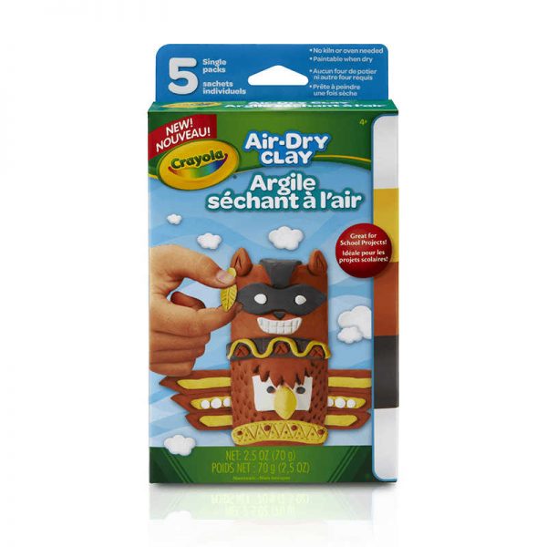 CRAYOLA LLC AIR DRY CLAY 5CT NEUTRAL VARIETY PK BIN572002