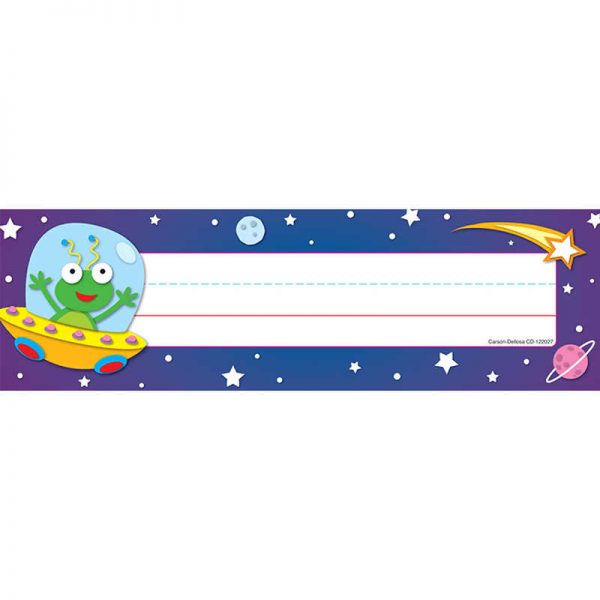 CARSON DELLOSA ALIENS NAME PLATES CD-122027