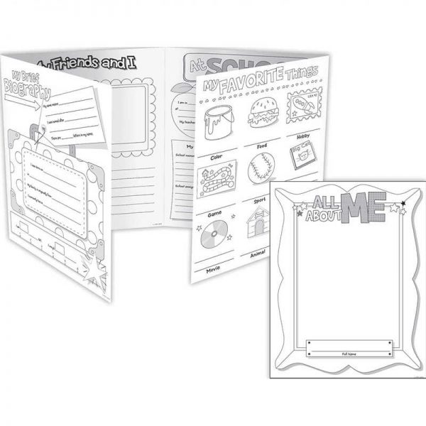 CREATIVE TEACHING PRESS ALL ABOUT ME GRADE 3-5 WRITING ORGANIZER FOLD OUTS CTP6977