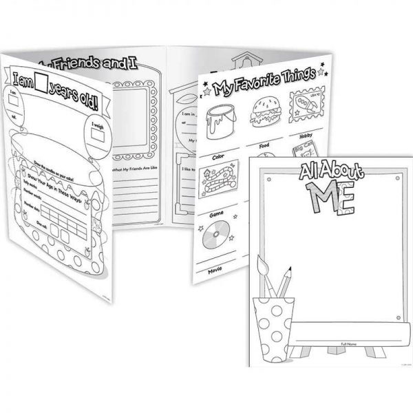 CREATIVE TEACHING PRESS ALL ABOUT ME GRADE K-2 WRITING ORGANIZER FOLD OUTS CTP6976
