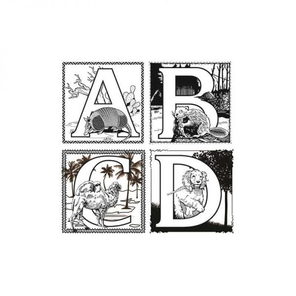 CHENILLE KRAFT COMPANY ALPHABET COLLECTION EMBOSSED PAPER SET CK-4647