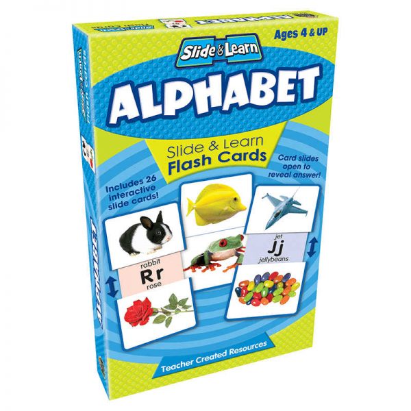 TEACHER CREATED RESOURCES ALPHABET SLIDE & LEARN FLASH CARDS TCR6553