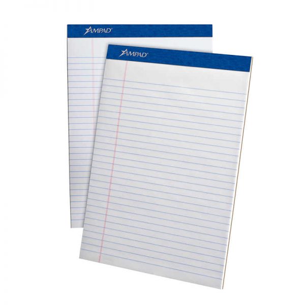 TOPS PRODUCTS AMPAD PERFORATED WHITE 8 1/2 X 11 3/4 PAD ESS20320