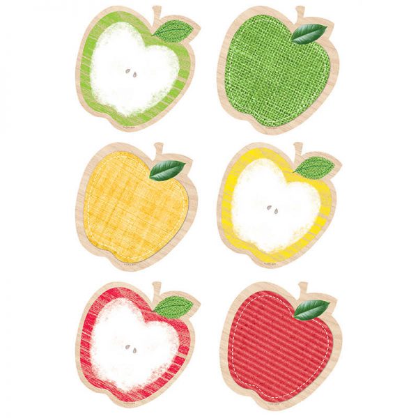 CREATIVE TEACHING PRESS APPLES 10IN CUT OUTS UPCYCLE STYLE CTP7046