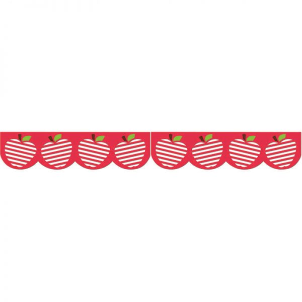 CREATIVE TEACHING PRESS APPLES STENCIL CUT JUMBO BORDER CTP6813