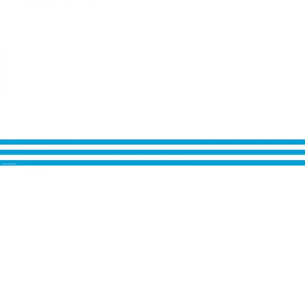 TEACHER CREATED RESOURCES AQUA AND WHITE STRIPES STRAIGHT BORDER TRIM TCR5291