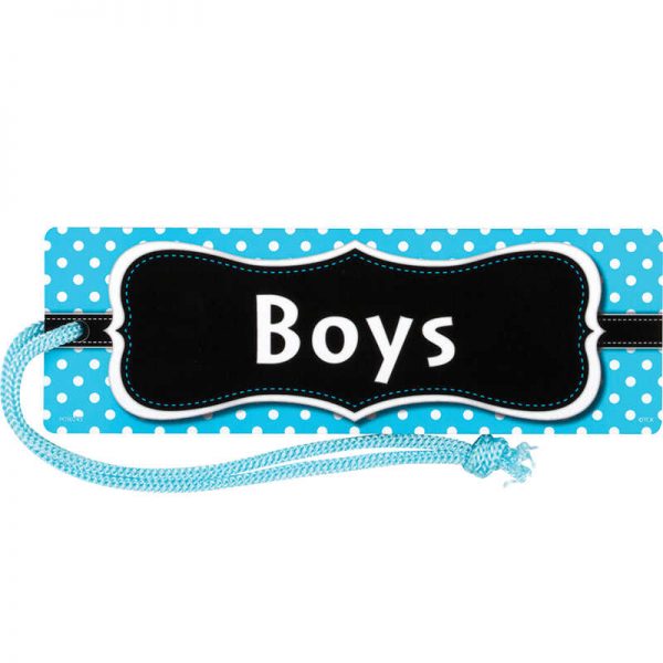 TEACHER CREATED RESOURCES AQUA POLKA DOTS MAGNETIC BOYS PASS TCR77239