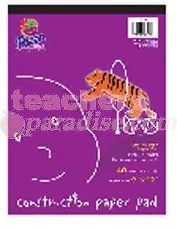 PACON CORPORATION Art Street Construction Paper Pads - Assorted, 10 Colors (Lt. Wt.) - 12" x 18" - 40 Sheets PAC6571