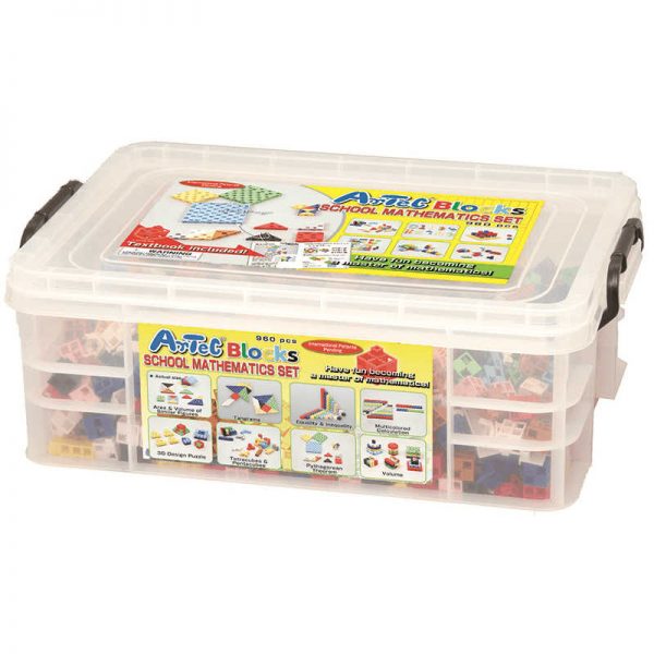ARTEC EDUCATIONAL ARTEC BLOCKS 960 PIECE SCHOOL TUB PERFECT MATHEMATICS ATC152228
