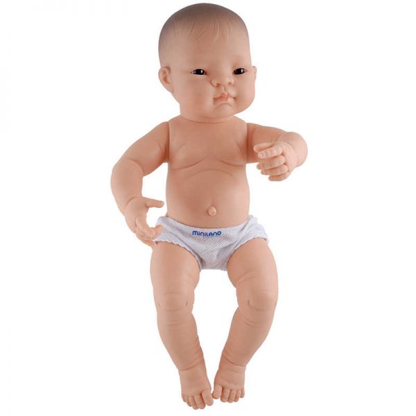 MINILAND EDUCATIONAL CORPORATION ASIAN BOY ANATOMICALLY CORRECT NEWBORN DOLL MLE31005