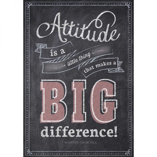 CREATIVE TEACHING PRESS ATTITUDE IS A LITTLE THING POSTER CTP6747