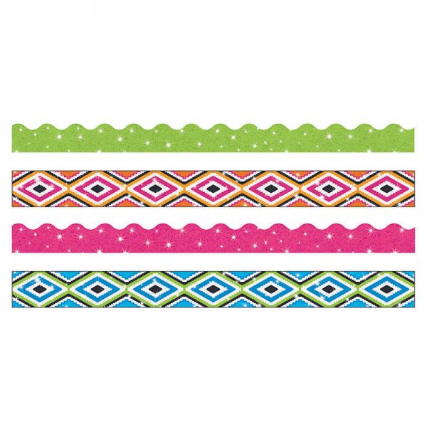 TREND ENTERPRISES INC. AZTEC SPARKLE BORDER VARIETY PACK T-90828