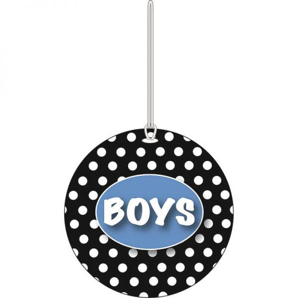 ASHLEY PRODUCTIONS B W DOTS BOYS HALL PASS ASH10318