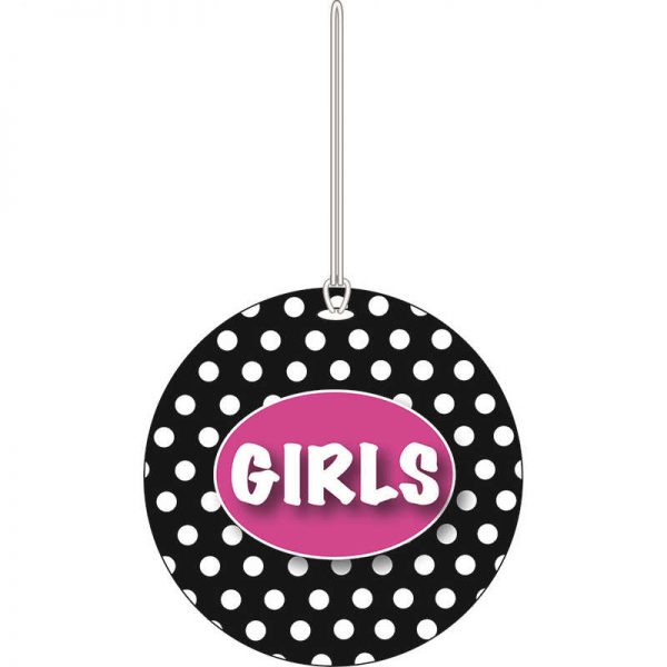 ASHLEY PRODUCTIONS B W DOTS GIRLS HALL PASS ASH10317
