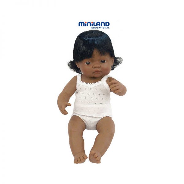 MINILAND EDUCATIONAL CORPORATION BABY DOLLS HISPANIC GIRL MLE31158