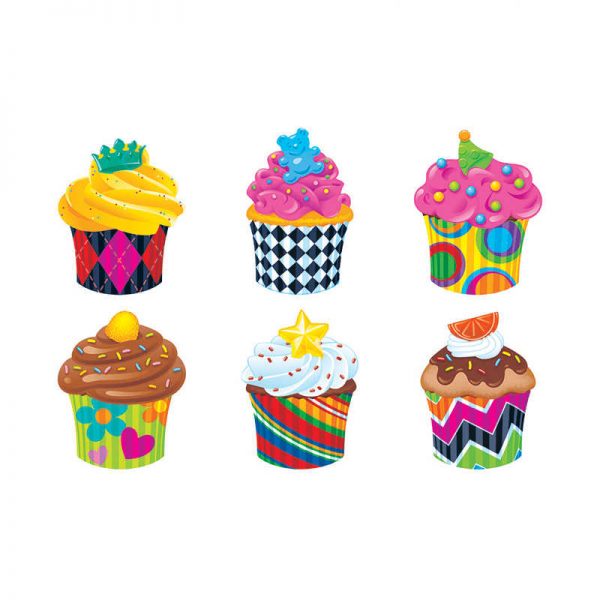 TREND ENTERPRISES INC. BAKE SHOP CUPCAKES MINI ACCENTS VARIETY PACK T-10858