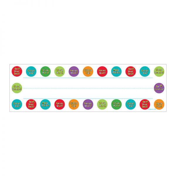 HYGLOSS PRODUCTS INC. BE YOUR BEST NAME PLATES HYG45412