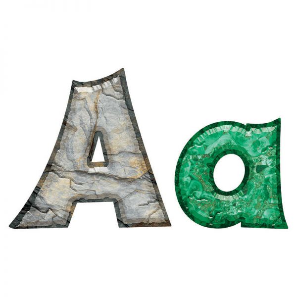 TREND ENTERPRISES INC. BEDROCK 4IN FRIENDLY UPPERCASE LOWERCASE COMBO PACK READY LETTERS T-79846