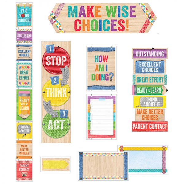 CREATIVE TEACHING PRESS BEHAVIOR CLIP CHART MINI BB SET UPCYCLE STYLE CTP1757
