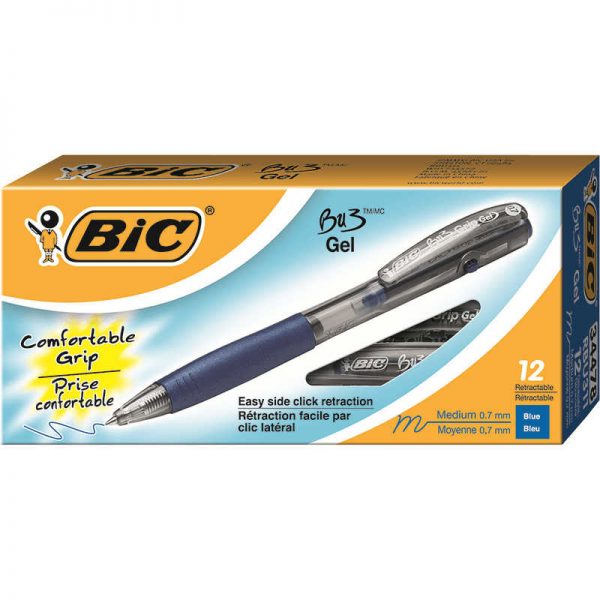 BIC USA INC BIC BU3 BALL PEN BLUE 12 PK BICRBU311BE