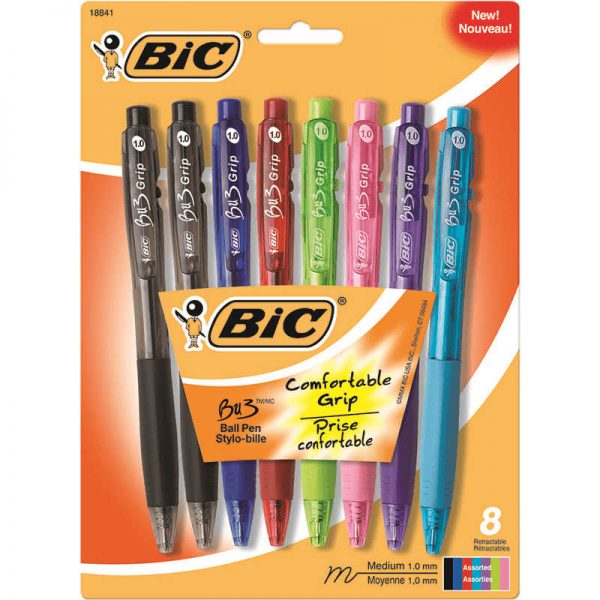 BIC USA INC BIC BU3 BALL PEN FASHION COLORS 8PK BICBU3AP81