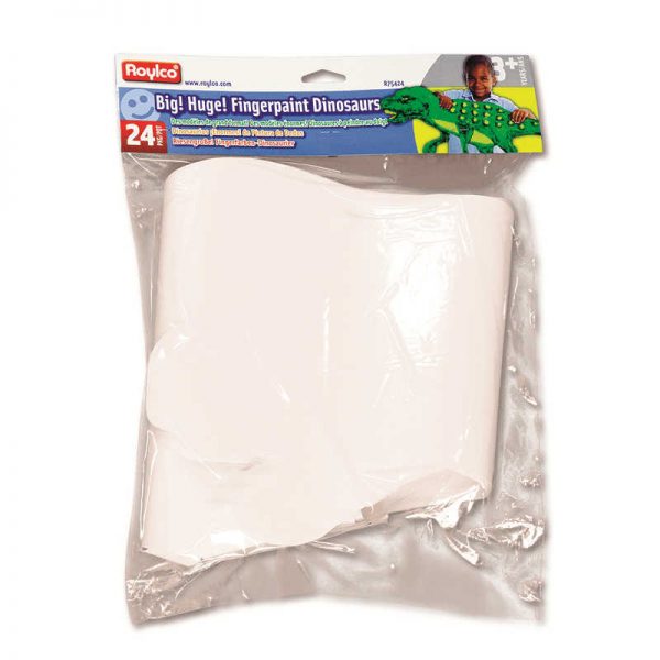 ROYLCO INC. BIG HUGE DINOSAUR 22X37 FINGERPAINT PAPER SHAPES R-75424