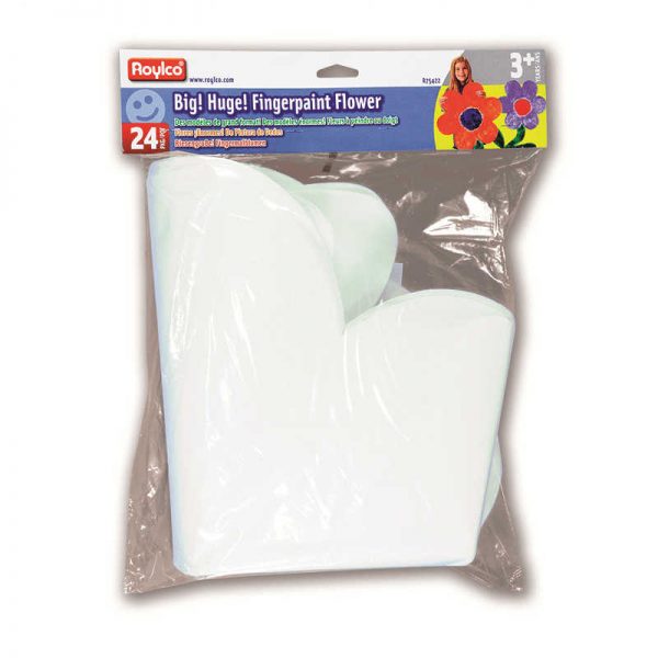 ROYLCO INC. BIG HUGE FLOWER 23X25 FINGERPAINT PAPER SHAPES R-75422