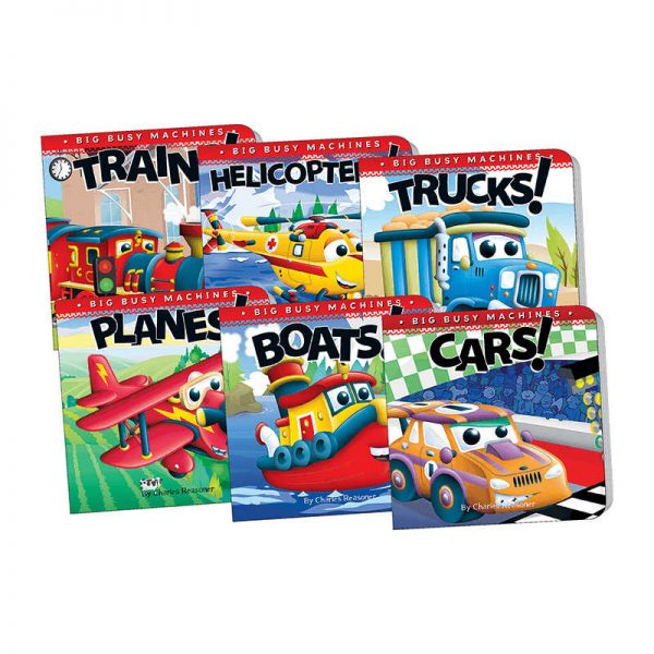 TEACHER CREATED RESOURCES BIG MACHINES BOARD BOOK SET OF 6 TCR418723
