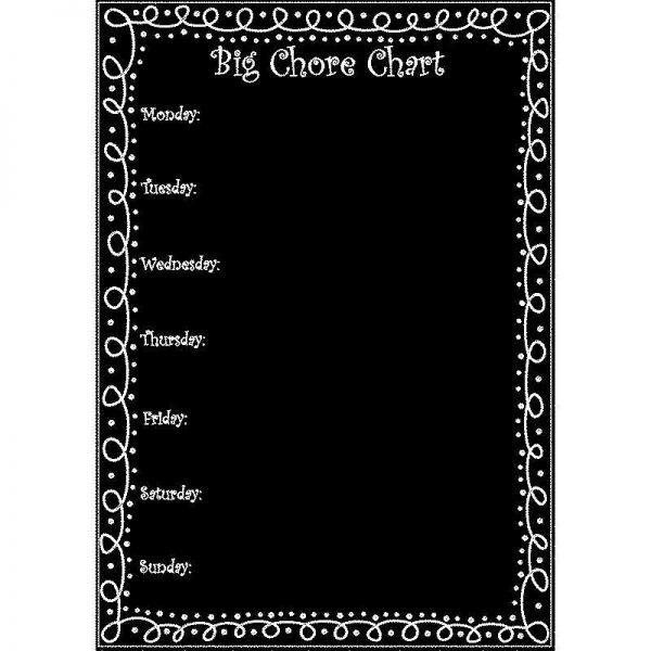 ASHLEY PRODUCTIONS BIG MAGNETIC CHARTS CHORE CHART ASH75003