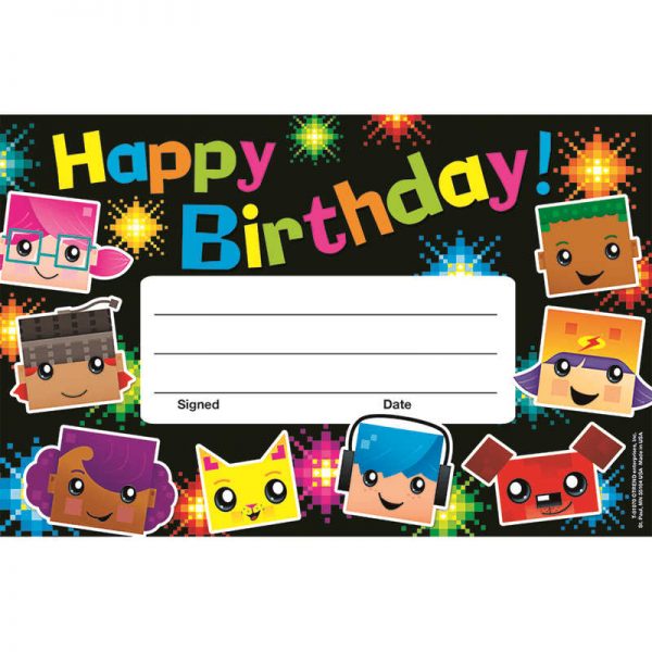 TREND ENTERPRISES INC. BIRTHDAY BLOCKSTARS RECOGNITION AWARDS T-81070
