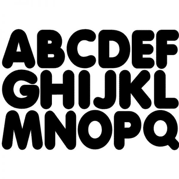 ASHLEY PRODUCTIONS BLACK 1-3/4IN MAGNETIC LETTERS ASH17500
