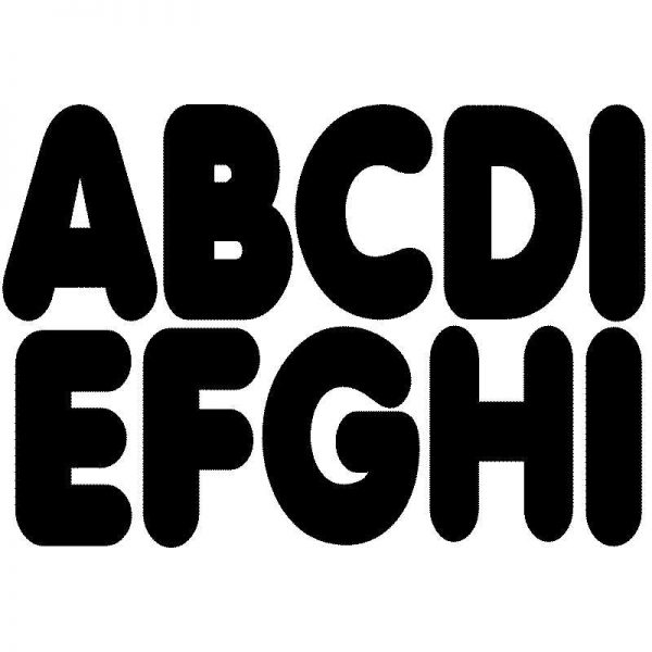 ASHLEY PRODUCTIONS BLACK 2-3/4IN MAGNETIC LETTERS ASH17000