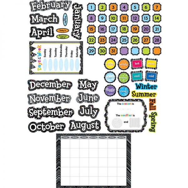 CREATIVE TEACHING PRESS BLACK AND WHITE CALENDAR SET BB SET CTP7059