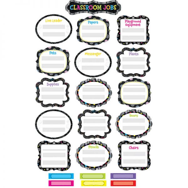 CREATIVE TEACHING PRESS BLACK AND WHITE CLASSROOM JOBS MINI BB SETS CTP6999