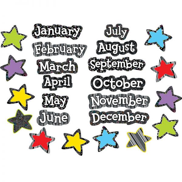 CREATIVE TEACHING PRESS BLACK AND WHITE MONTHS OF THE YEAR HEADLINE CTP1138