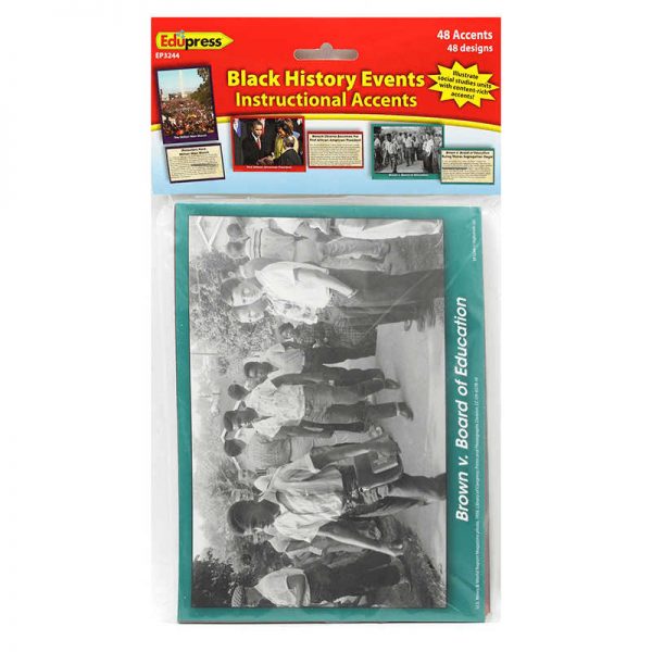 EDUPRESS BLACK HISTORY EVENTS INSTRUCTIONAL ACCENTS EP-3244