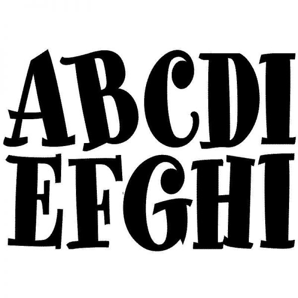 ASHLEY PRODUCTIONS BLACK SPUMONI 2-3/4IN DESIGNER MAGNETIC LETTERS ASH17019