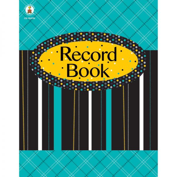 CARSON DELLOSA BLACK WHITE & BOLD RECORD BOOK CD-104795